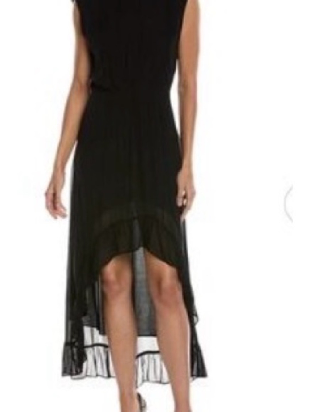 The Kooples Black Sleeveless Maxi Dress